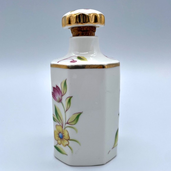 Vitnage Arnart Perfume or Dresser Bottle Floral Gold Gilding 5.5" - Picture 3 of 5